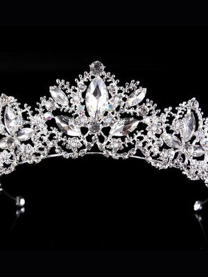 Coroa tiara noiva daminha debutantes casamento prata 012