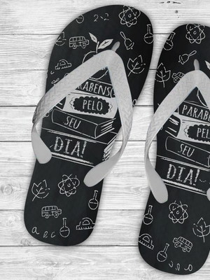 Chinelo personalizado dia dos professores