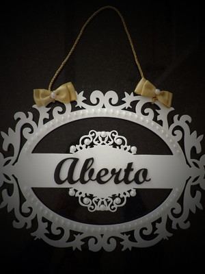 Placa para loja aberto/fechado