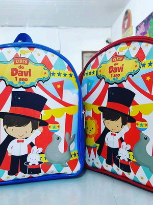 Bolsinhas mochila 19x23 circo