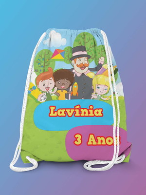 Mochilinha personalizada mundo bita