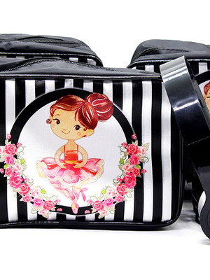 Necessaire com fone de ouvido bailarina