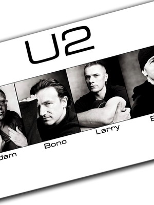 Porta-chaves com ímãs u2