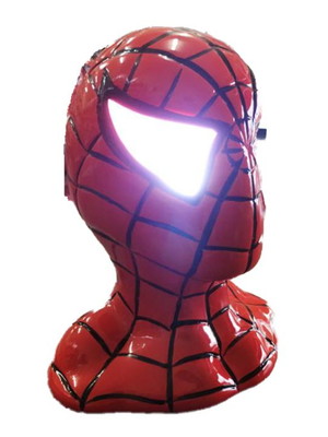 Homem aranha vingadores - abajur luz 3d quarto de criança