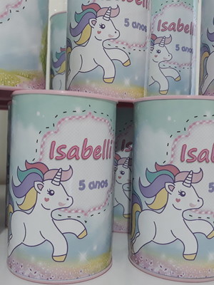 Cofrinho personalizado unicórnio