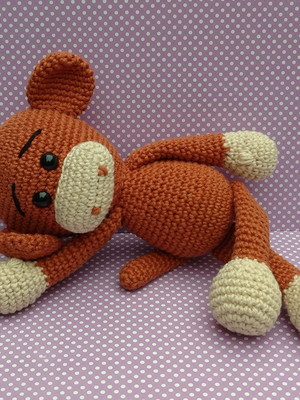 Macaco maverick amigurumi