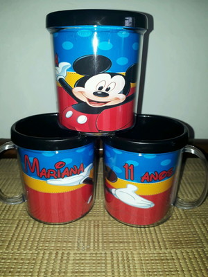 Canecas de acrílico mickey