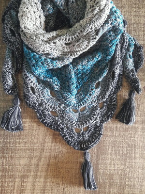 Xale vírus shawl em crochê cute store crochet