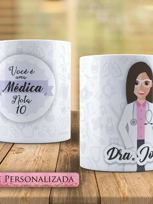 Caneca profissão - médica nota 10
