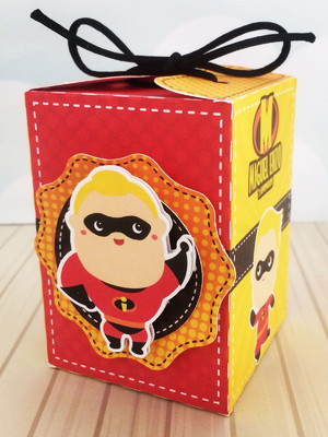 Cubo alta com laço os incríveis cute