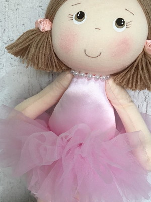 Boneca bailarina pano 40cm