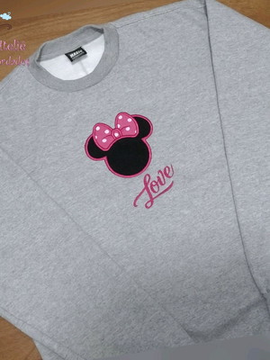 Moletom bordado minnie