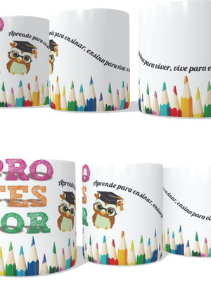 Caneca professor - vive para educar