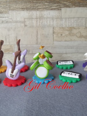 Apliques instrumentos musicais