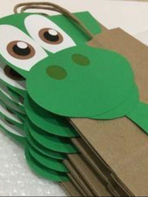 Kit com 5 sacola do dinossauro