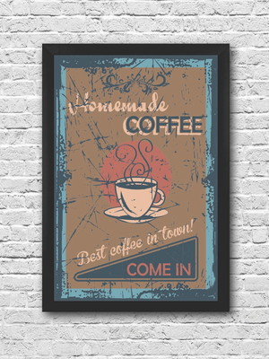 Poster café com moldura