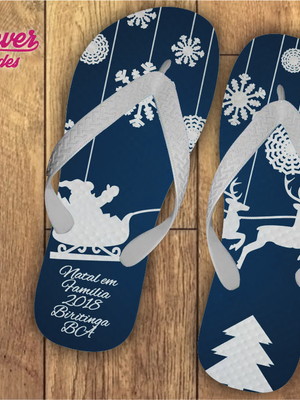 Chinelo personalizado natal