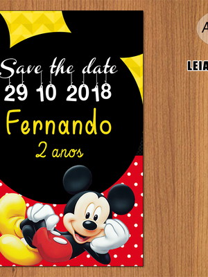 Save the date mickey digital