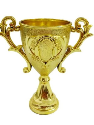 Mini troféu dourado
