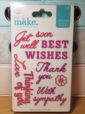 Faca de corte cut & make - greetings