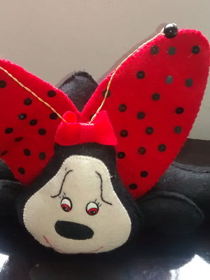 Joaninha de feltro