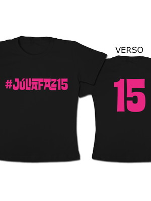 Kit camisetas debutante 15 anos com 10 camisetas