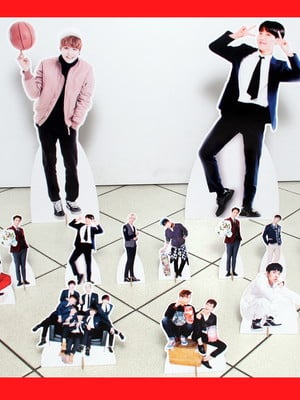 Totem de chão kpop bts e displays de mesa 15 peças