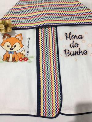 Toalha de capuz fralda - cod 082018