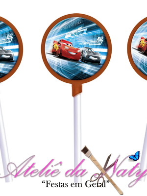 Pirulito de chocolate - carros