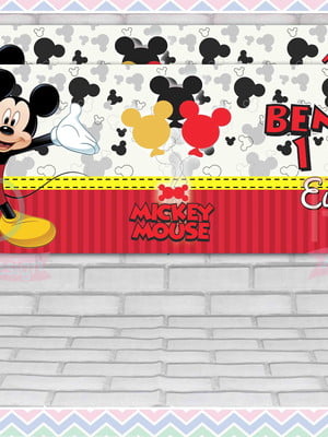 Rótulo lata leite 800g mickey