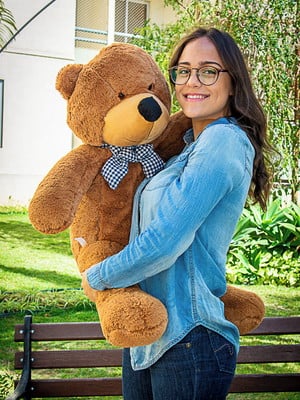 Urso pronta entrega pelúcia gigante 100 cm
