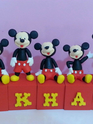 Cubos de mdf de biscuit michey