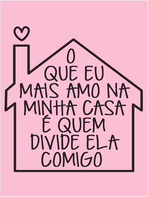 Quadro decorativo amo minha casa