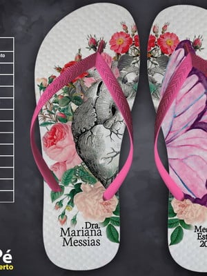 Chinelo formatura medicina personalizados.