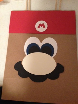 Kit com 5 sacola do mario bros