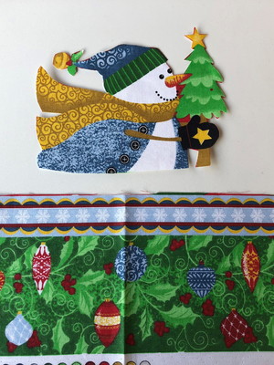 2 kits barra + patch aplique para pano de prato - natal #25