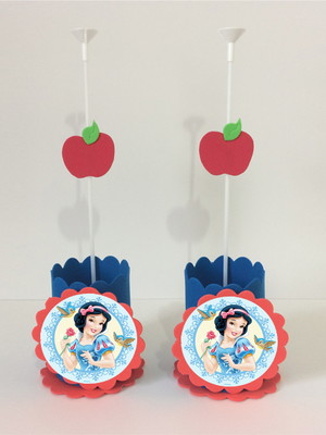 Centro de mesa branca de neve