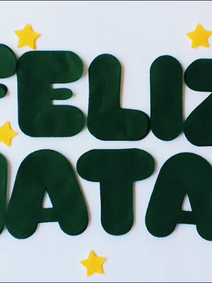 Feliz natal 7 cm