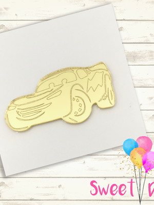 Aplique acrílico carros 5 cm