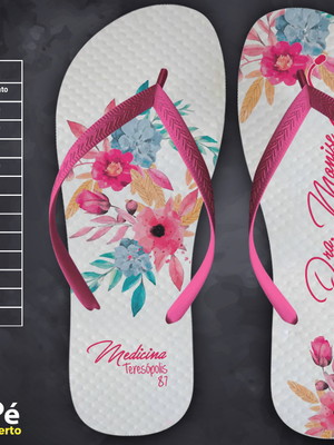 Chinelo formatura medicina personalizados.