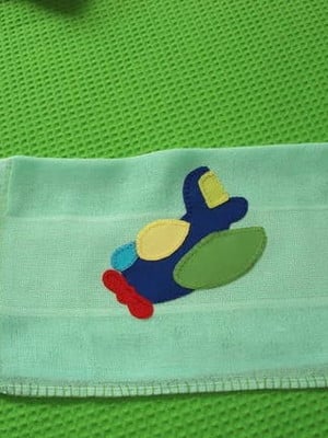 Fraldinha de boca avião