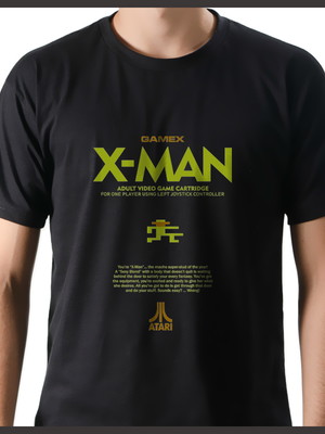 Camiseta geek games x-man atari 2600 sprites