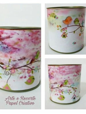 Lata com rotulo personalizado 8x8