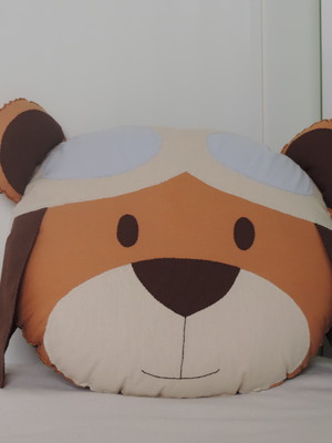 Almofada urso aviador