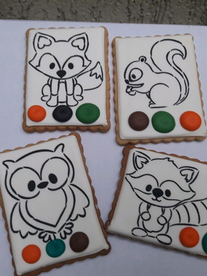 Biscoito color me bosque/woodland