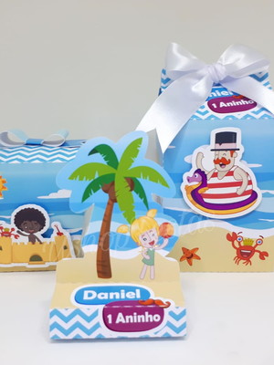 Kit, caixa sushi, porta bis,caixa milk mundo bita na praia.