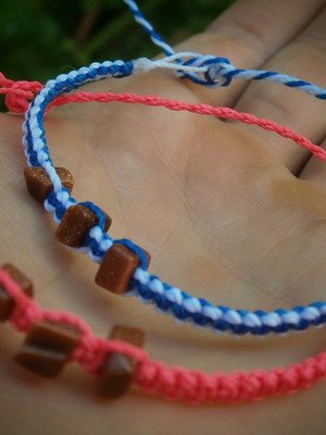 Kit 03un pulseira ou tornozeleira com ou sem pedrinhas |