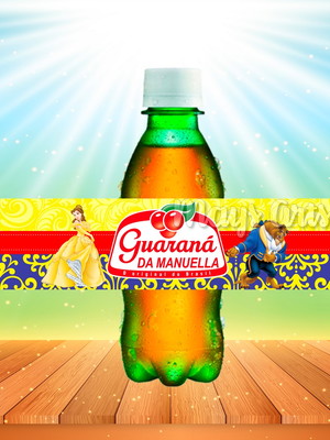 30 rótulo guaraná a bela e a fera