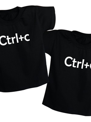 Camisetas para gêmeos - ctrl c + ctrl v