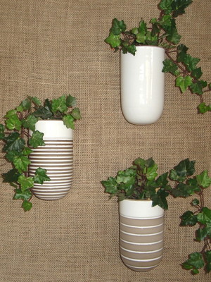 Vaso de parede para plantar era p - 3 peças varias cores